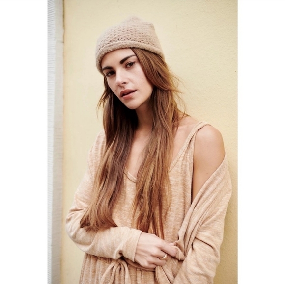 ?Free People Dreamland Knit Beanie (Beige)One Size main image 6